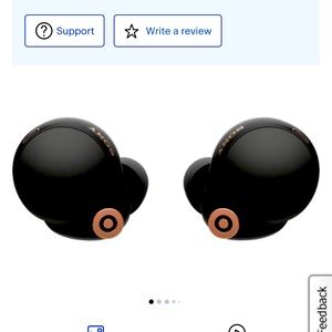 Sony - WF-1000XM4 True Wireless Noise Cancelling In-Ear Headphones - Black